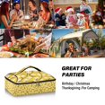 thumbnail image 7 of Iauyy Casserole Carrier for Hot Food Insulated Casserole Travel Carry Bag with Lid Food Warmer Bag for Party/Picnic,Vine Leaves, 7 of 7
