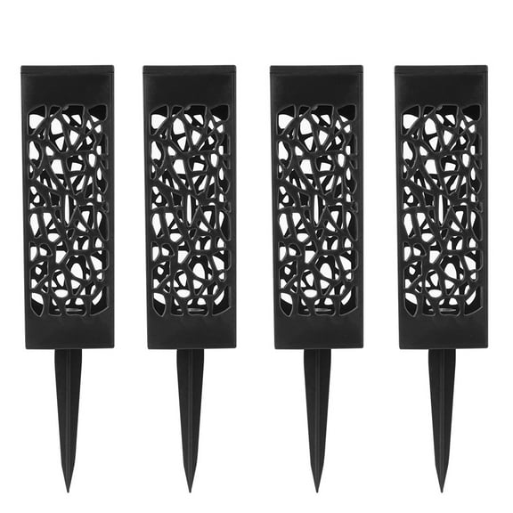 Outdoor Solar Lawn Lights 4-Pack Waterproof LED Spike Lamps For Garden Pathway