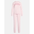 thumbnail image 5 of Joyspun Women's French Terry Long Sleeve Sleep Top and Joggers Lounge Set, 2-Piece, Sizes XS-3X, 5 of 5