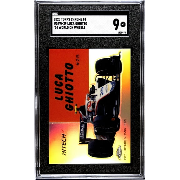 2020 Topps Chrome F1 #54W-29 Luca Ghiotto '54 World On Wheels SGC 9