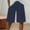 🔥 Navy_New, variant on Gifts Dianli Casual Loungewear Women's Solid Color Cropped Drawstring Ankle Binding Cotton Linen Shorts Elastic Waist Pocketed Breathable Casual Everyday Summer Capris Shorts