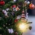 thumbnail image 5 of 7.48" Christmas Gnome Ornaments with LED Light, Colorful Gnomes Christmas Tree Hanging Decorations, Glowing Xmas Dolls for Xmas Tree Home Party Holiday Door Decor, 5 of 7