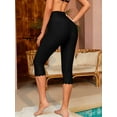 thumbnail image 5 of Charmo Capris Swimming Pants for Womens Wider Waisted Leggings Sport Rash Guard Surf Pants, 5 of 6