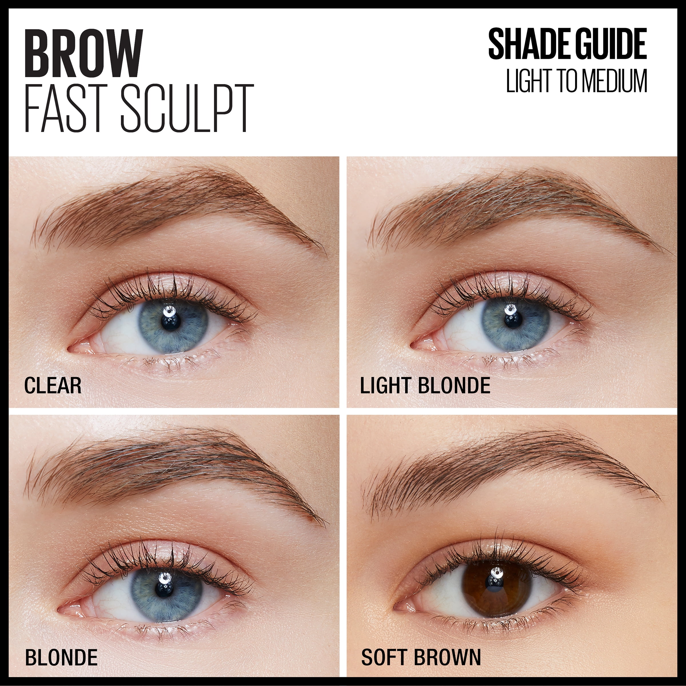Maybelline Brow Fast Sculpt Eyebrow Gel Mascara Makeup Soft Brown Walmart