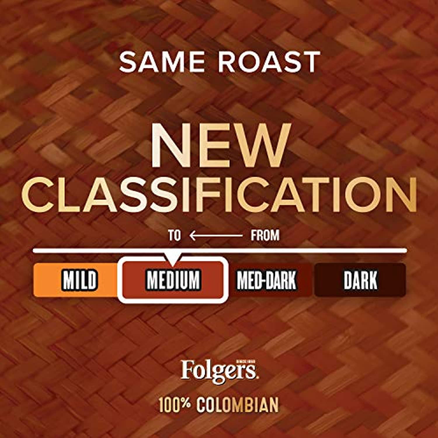 Folgers 100% Colombian Medium Roast Coffee, 72 Keurig K-Cup Pods