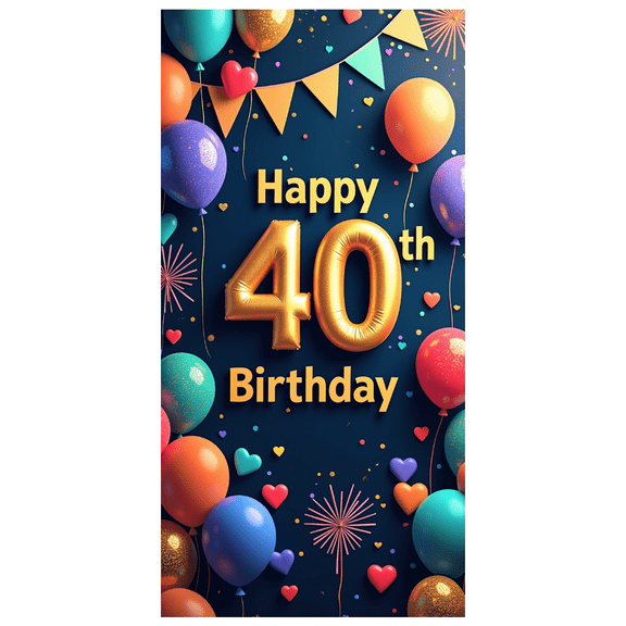 LUUFILx Happy 30th Birthday Banner Decorative Backdrop Party Supplies Gold Balloons Photography Props Celebration Background Decors Birthday Party