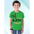 thumbnail image 2 of Hunting Crew Easter Bunny Egg Hunting Christian Event Youth T-shirt, Youth M, Green, 2 of 5