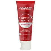 Colgate Optic White Advanced Toothpaste, Sparkling White, 3.2 OZ, Mint, 2% Hydrogen Peroxide