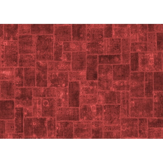 Ahgly Company Machine Washable Indoor Rectangle Persian Red Bohemian Area Rugs, 2' x 4'