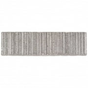 Bond Tile Westport Summit Light Gray 2 in. x 9 in. Glazed Clay Subway Wall Tile Sample