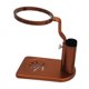 thumbnail image 2 of Soporte de filtro de té Cernera de café Rack Altura Soporte de metal de metal ajustable Filador de té liviano Pastor para la oficina de picnic Marrón rojo, 2 of 9