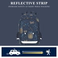 thumbnail image 5 of FORMRS Unisex School Backpack 17" Student Travel Bag with Laptop Compartment, Blue Fireflies Pattern, 5 of 7