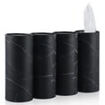 thumbnail image 1 of Porta pañuelos para auto SINGARO, 4 unidades, 200 pañuelos, negro, 1 of 6