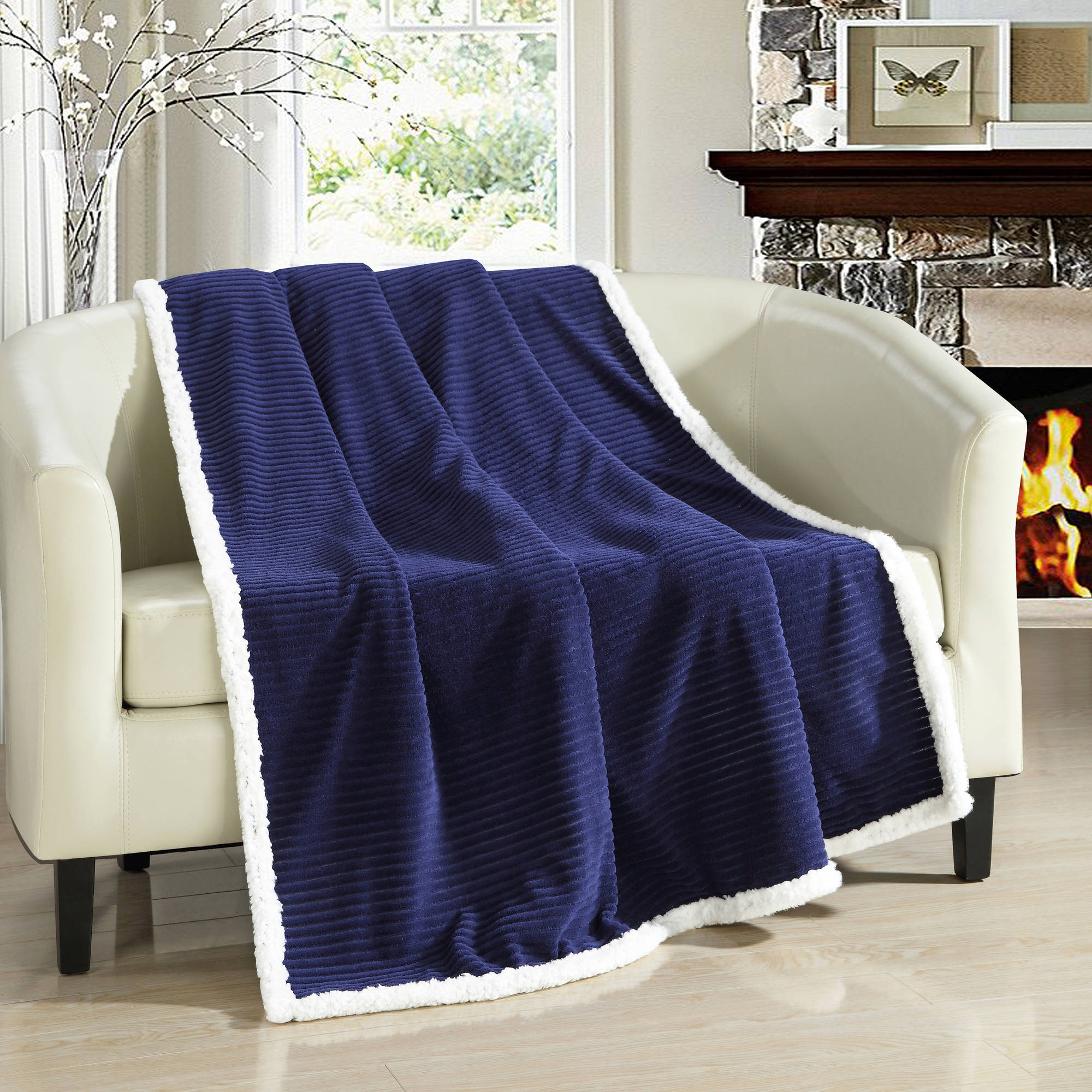 Chic Home Arezza 1Piece Ribbed Textured Throw Blanket