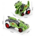 thumbnail image 6 of Godderr Boys Deformation Cars Toys for Toddler Kids,Impact Automatic Deformation Rotate Dinosaur Car Toys Baby Nertia Powered Dinosaur Cars Deformation Toys, 6 of 6