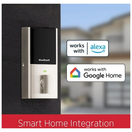 Kwikset - Halo Smart Lock Wi-Fi Replacement Deadbolt with App/Key/Fingerprint Access - Satin Nickel