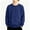 BT20_Navy, variant on Lumtrix Girls Long Sleeve Sweatshirts Cute Crewneck Oversized Pullover Casual Solid Color Tops Navy 120