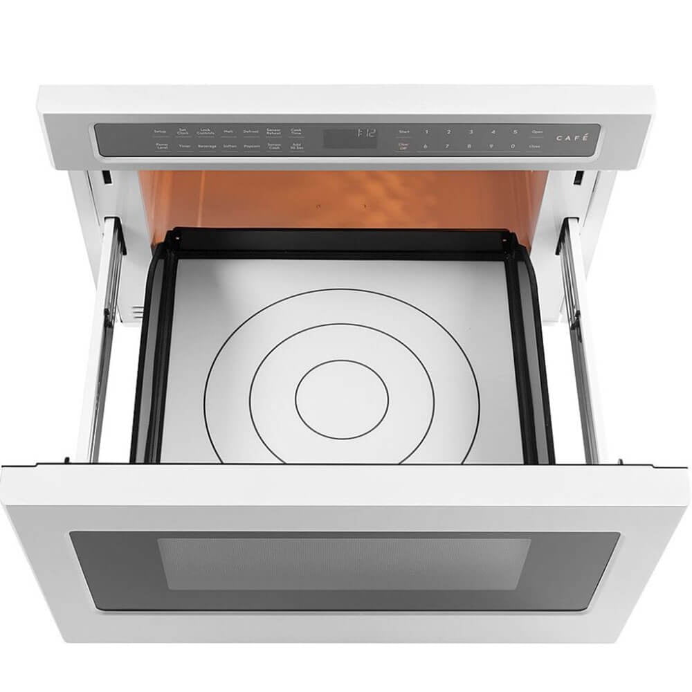 Café CWL112P4RW5 1.2 Cu. Ft. Matte White Built-In Drawer Microwave