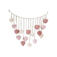 thumbnail image 4 of Tapiz de macramé,Tapiz de macramé para colgar en la pared,bohemio,hecho a mano,Decoración de pared bohemia tejida con flecos colgantes para apartamento,Inicio Sala de estar Decoraciones Rosa, 4 of 8