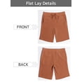 thumbnail image 4 of MixMatchy Women's Solid Waist Band with Adjustable String Ultra Soft Fleece Shorts, 4 of 5