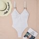 thumbnail image 4 of Mujeres Bikini Trajes de Baño Correas Traje de Baño de Color Sólido Versión Grasa, Traje de Baño de Cintura Alta Sexy para Mujeres, 4 of 9