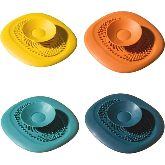 Tub Stopper Drain Stopper Large Silicone Bathtub Drain Plug Hair Trap Catcher Drain Stopper Easy Install Suction Cover for Kitchen Bathroom Laundry