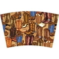 thumbnail image 3 of Mugzie 16-Ounce Tumbler Drink Cup with Removable Insulated Wetsuit Cover - Cowboy Boots (tan), 3 of 4