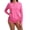 Pink, variant on Rash Guard for Women Sun Protection Swim Shirts for Woman UPF 50+ Long Sleeve Swimsuit Top with Pocket Pink M