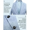 thumbnail image 5 of COOFANDY Mens Blazer Jacket Two Button Casual Sport Coats Lightweight Linen Texture Suit Jackets, 5 of 7