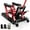 Black, Red, variant on Gymax 1500 LBS Motorcycle Lift Jack Hydraulic Motorcycle Hoist w/ 4 Wheels Footplates Black