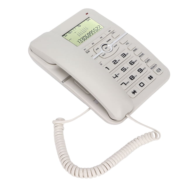 Teléfono Con Cable Estándar, Función De Rellamada Manos Libres Teléfono Con Cable De Escritorio Configuración Multifunción Ahorro De Energía Para El Hotel De Oficina En Casa