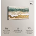 thumbnail image 2 of Glittering Waves of Dawn Canvas Coastal Abstracts by Art Remedy, Gallery Wrapped, 45" x 30", 2 of 7