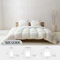 thumbnail image 7 of Royal Luxe Goose Feather Down Fiber Comforter All Season Comforter - Twin Size Duvet Insert, 68”x88”, 7 of 7