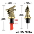 thumbnail image 3 of Wine Pourer, Kitchen Dining Room Gadget, Gift, Bottle Stopper, Barware, Wine Accessories, 3 of 9