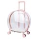 thumbnail image 2 of Maleta con ruedas para mascotas, caja de burbujas para y perros, cápsula ligera con rueda silenciosa, bolsa de transporte , rosa brillante Yinane Caja de la carretilla, 2 of 8