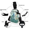 thumbnail image 5 of HELLHERO Crossbody Small Bags Marble Texture 4.33"x1.97"x7.09" with Shoulder Strap Adult for Travel Daily Use 2 Zippers, 5 of 7