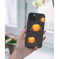thumbnail image 5 of WIRESTER Shockproof Soft Rubber Cover Case for Apple iPhone 15 6.1" 2023 (NOT FIT Apple iPhone 15 Plus 6.7" 2023), Halloween Spider Pumpkin, 5 of 5
