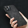 thumbnail image 6 of Dteck Case For iPhone 13 Pro 6.1 inch,Luxury Hybrid PU Leather Frosted Shockproof Lightweight Slim Fit Scratch Resistant Back Cover.For iPhone 13 Pro,Khaki, 6 of 7