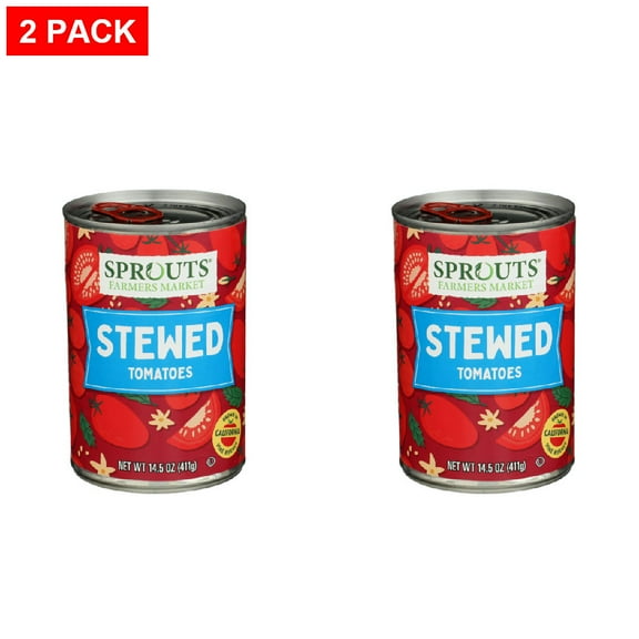 Sprouts Stewed Canned Tomatoes 14.5 oz (Pack of 2)