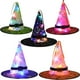 thumbnail image 1 of Sombrero De Bruja Luminoso Led Para Halloween, 5 Uds., Sombrero De Bruja Brillante, Suministros De Decoración Colgante De Árbol, Disfraz De Fiesta, Accesorios De Decoración De Halloween Methold AP005928-00, 1 of 6