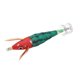 thumbnail image 2 of Pesca Calamar Jigs Cebo Calamar Jig Hook Señuelo de pesca duro con efecto luminoso para océano barco río estanque pesca cabeza roja cuerpo verde oscuro, 2 of 10
