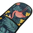 thumbnail image 4 of Yayeee Double Oven Mitt Kitchen Heat Resistant Baking 35" x7" Quilted Glove, Pink Floral Flamingo, 4 of 6
