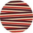 thumbnail image 1 of Ahgly Company Tapis d'Intérieur Lavable en Machine Carré Transitionnel Rouge Canneberge, 3 Pieds Carré, 1 of 7