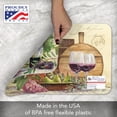 thumbnail image 5 of CounterArt "Rustic Wine" 4 Pack Reversible Flexible Plastic Tabletop Placemats, 5 of 8