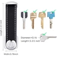 thumbnail image 3 of 2 Sets Leather Key Organizer Compact Key Holder Folding Pocket Key Holder up to 16 Keys for Mens Father's Day Gift(Black, Brown), 3 of 6