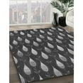 thumbnail image 3 of Ahgly Company Machine Washable Indoor Square Transitional Charcoal Black Area Rugs, 3' Square, 3 of 7