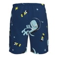 thumbnail image 6 of Kll Space Dinosaur Men'S Casual Summer Beach Shorts Hawaiian Shorts With Pockets-Large, 6 of 9