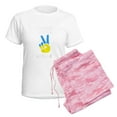 thumbnail image 6 of CafePress - Support Ukraine I Stand With Ukraine Ukrai Pajamas - Women's Short Sleeve Print T-Shirt and Pants Light Cotton Pajama Set, 6 of 7