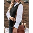 thumbnail image 6 of Oversized Sweater Vest for Women V Neck Sleeveless Solid Color Loose Pullover Sweater Black S, 6 of 9