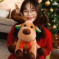 thumbnail image 3 of BAELLERT Christmas Reindeer Plush Toy Pillow Super Soft Stuffed Animal Doll Christmas Tree Winter Holiday Decoration Gift for Kids Adults, 3 of 7